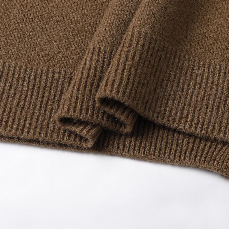 SNOWFLYING Women's 100% Merino Wool Round Neck Cardigan