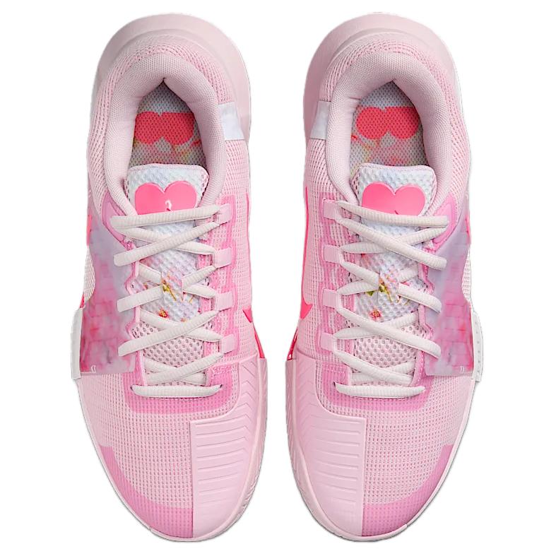 Naomi Osaka x Nike Zoom GP Challenge 1 French Baroque Bouquet Tênis Femininos Rosa Rosa-Espuma Rosa-Pálido HJ6643-601