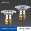 Bathroom Floor Drain Hair Strainer Closed Cover Stainless Steel Round Deodorizing Filter Floor Drain Core Inner Core Neutral Small Diameter