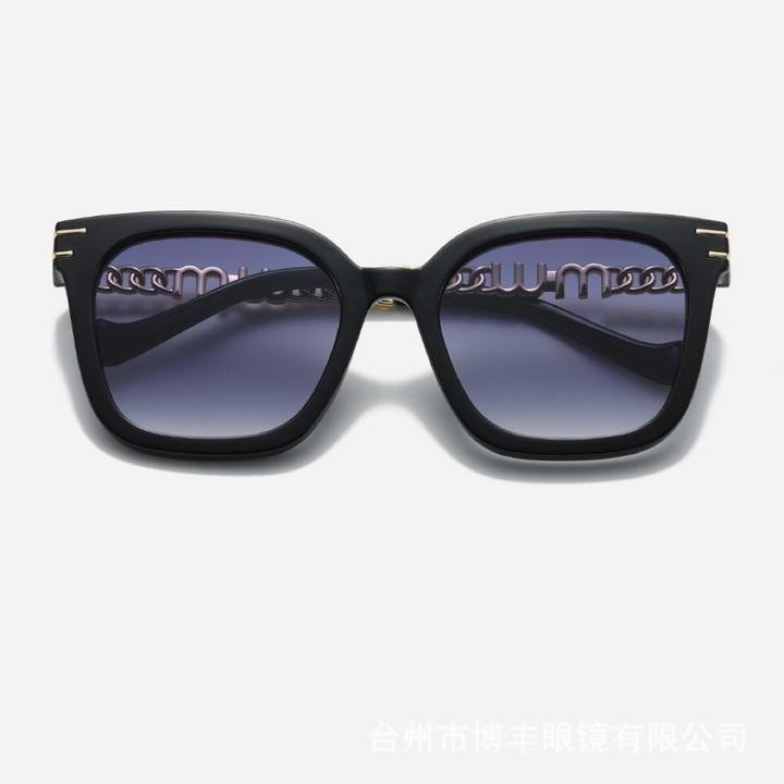 New fashion square frame sunglasses for women luxury UV protection large frame all-match glasses DS-2324