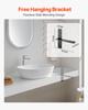 VEVOR T Shelf Brackets 2 Pcs, 200 Lbs/90 Kg Weight Capacity, 12x2.89x12 In / 304.8x73.5x304.8 Mm, Solid Steel Heavy Duty Brackets for Shelves
