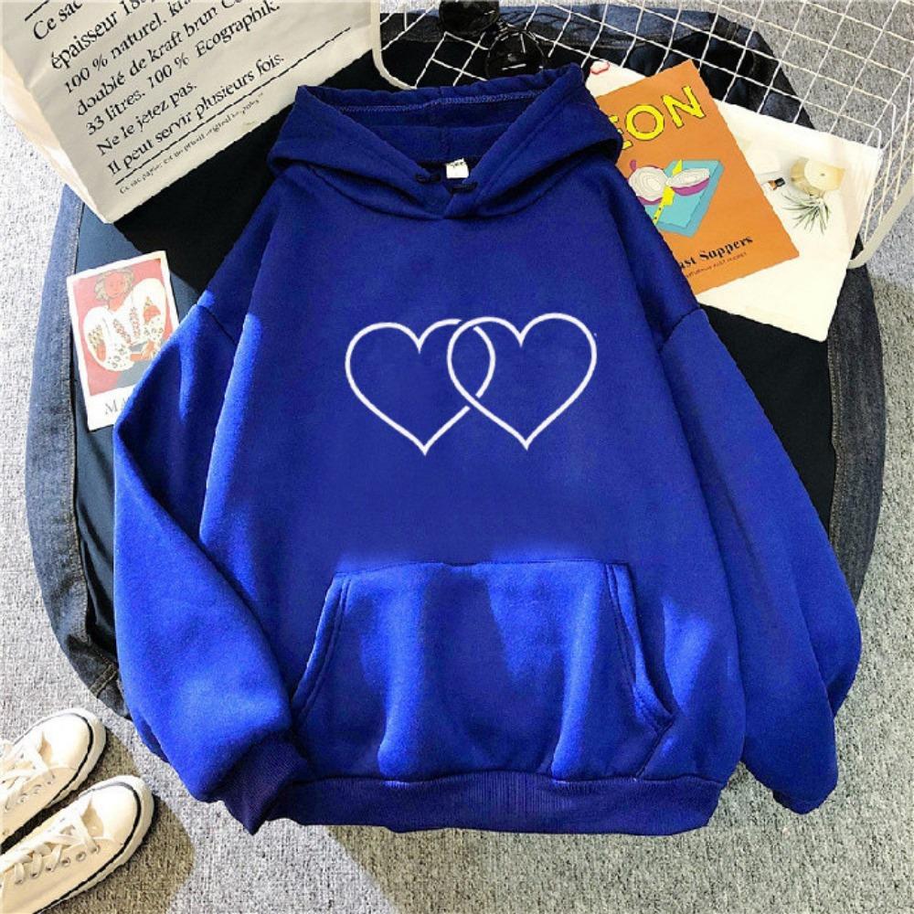 2025 autumn and winter new Korean version with hat and velvet couple's casual loose top jacket couple's hoodie