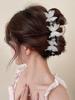 Korean Style Polka Dot Bow Shark Hair Clip - Elegant & Versatile