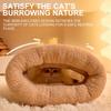 Winter Warm Cats Sleep Bag Large Pet Bed Cave for Indoor Warmth Comfortable Cats Resting Bag with Thicken Liners