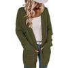 Fashionable Women's Long Knitted Sweater Cross-border  Winter Knitted Jacket