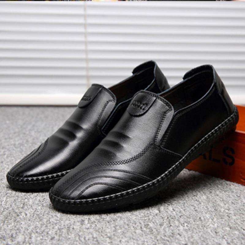

New men s formal leather shoes business casual fashion simple one-pedal lazy shoes 39