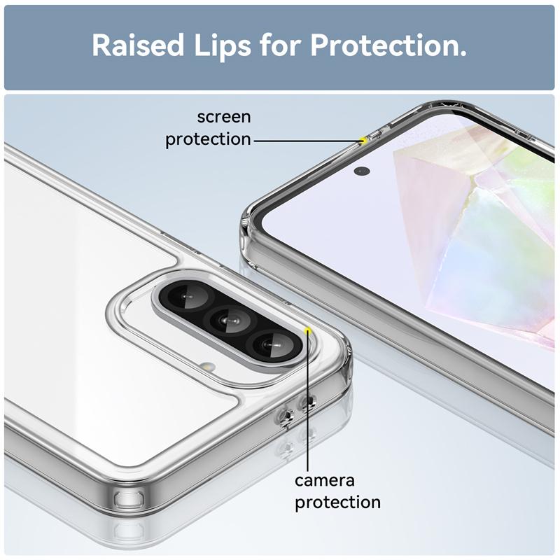 For Samsung A56 Case Cover Samsung Galaxy A56 Capas New Shockproof Bumper Transparent Colour Frame Clear Fundas Samsung A56 A 56