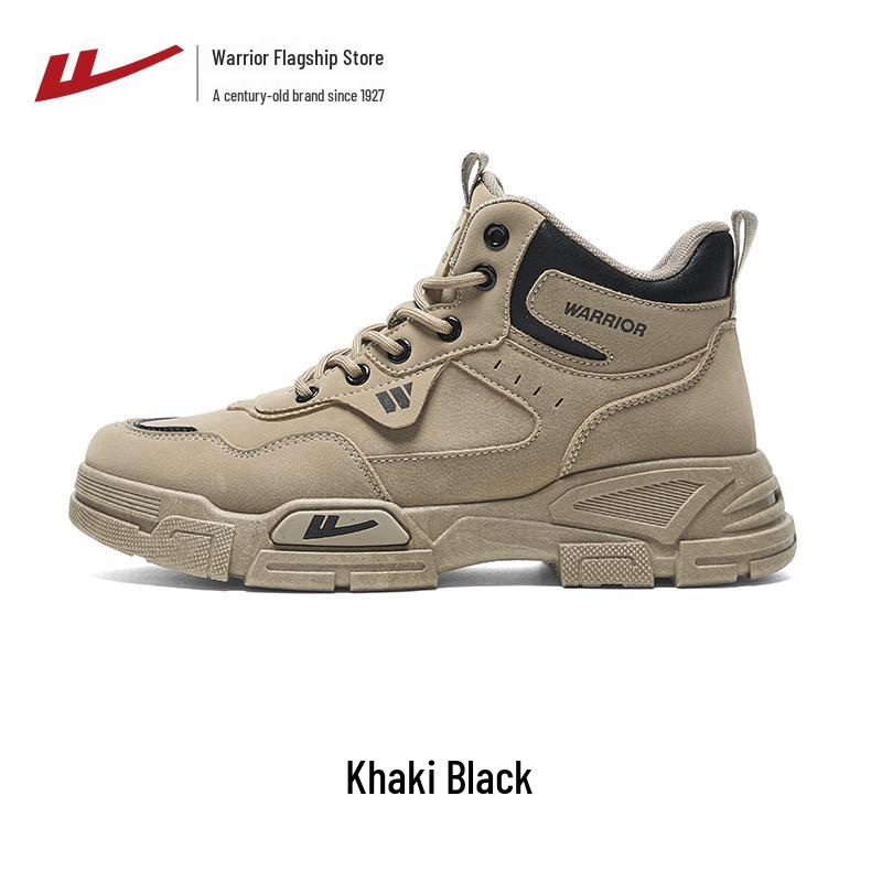 Warrior Men's High-Top Martin Boots - 2025 Height-Increasing Outdoor Hiking and Mountaineering Shoes