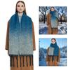 Winter Long Tassels Scarf Men Women Casual Outfit Scarves Outdoor Activity Shawl Scarf Thickened CashmereLike Scarf