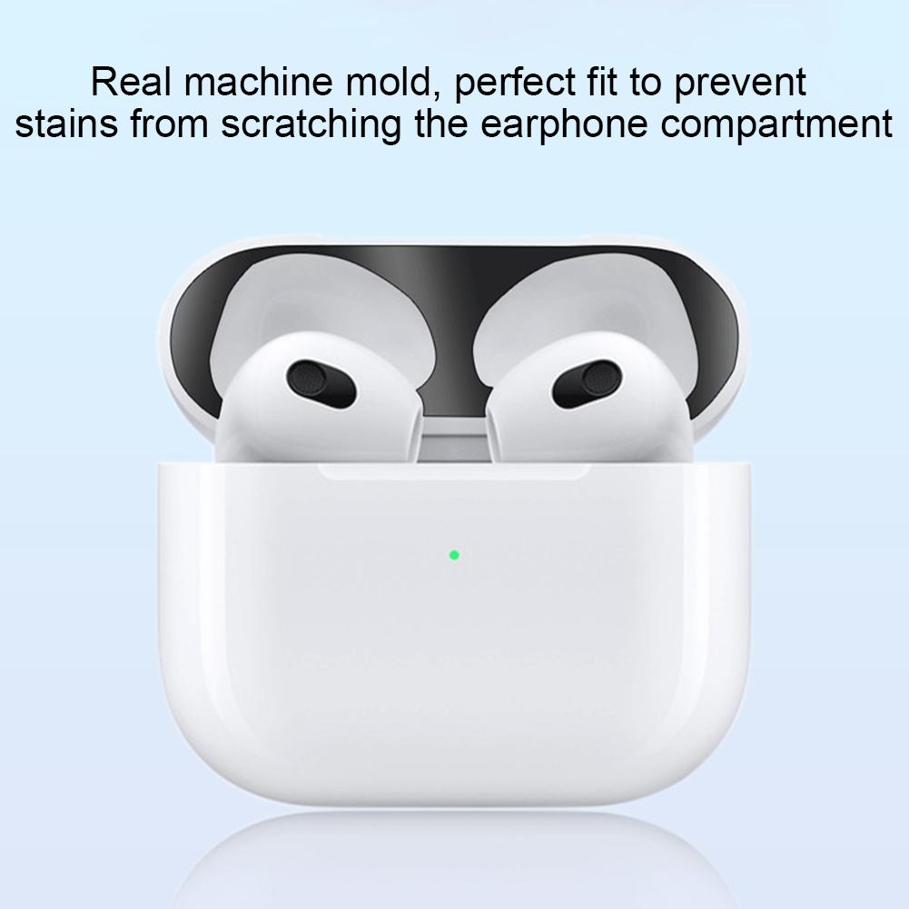 Dust Metal Guard For Airpods Pro 3 Accessory Ultra-Thin Magnetic Sticker Anti-Dust  Scratch Protection Cover For Kids Adults Children's Birthday Gift