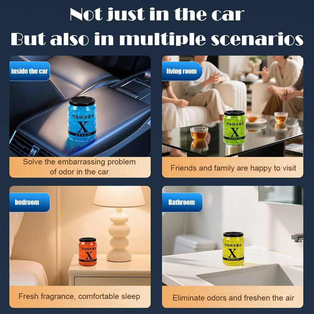 220g Solid Car Perfume Air Freshener Durable Deodorant Gel for Bedroom Living Room Bathroom Shoe Cabinet General Fragrance