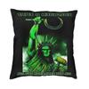 O Type Negative Square Pillow Case Home Decorative Heavy Metal Rock Band Logo Cushions Throw Pillow Sofa Doublesided Printing