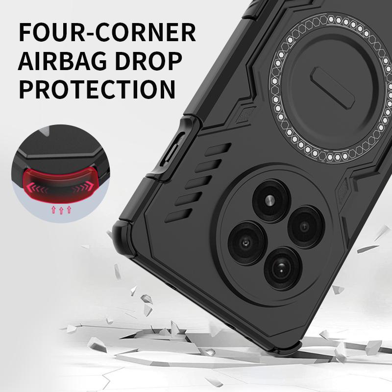 Solid Armor Protective Heat Dissipation Phone Case For Oneplus 13 13R Cover Magnetic Shockproof Shell Fundas