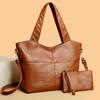Bolso de hombro para mujer, bolso de mano de gran capacidad para madres, bolso de mano de cuero suave con monedero, bolso cruzado para mujer