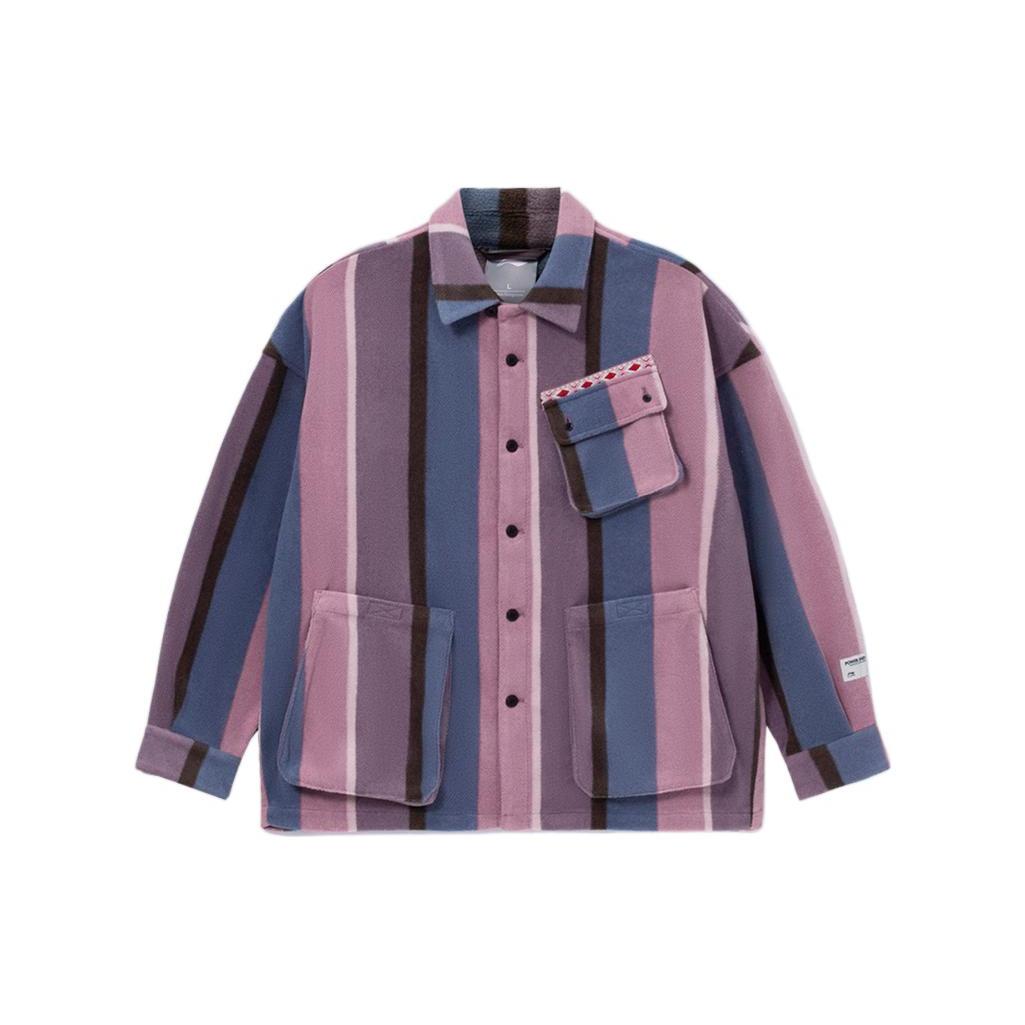 Li Ning Sports Fashion Collection Jackets Men s Purple Lapel Moderate Other ASHR187-1 XL