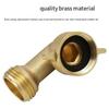 A25F-Secure Elbow Connection Brass 90 Degree Angle Connector For Garden Hose Solid Adjustable Interface Male To Female