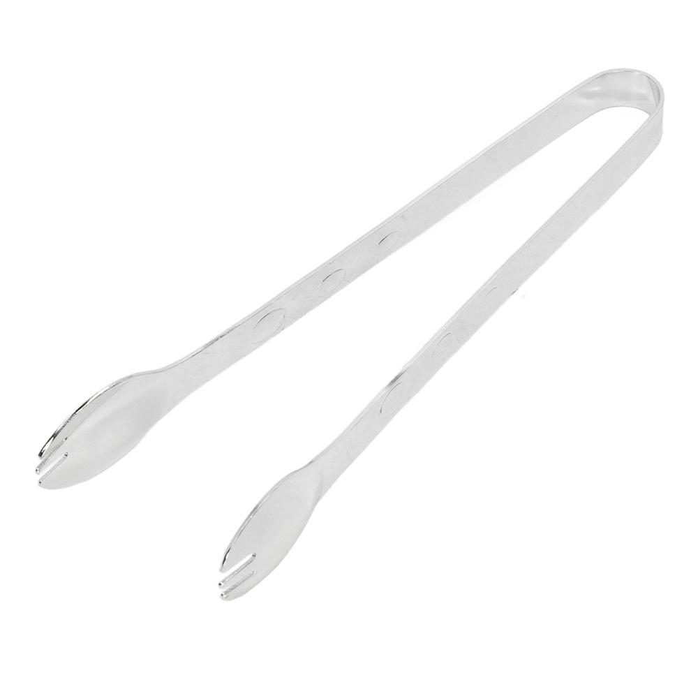 Anti-Slip Grip Food Tongs Silver Gold Ice Cube Tongs Durable Buffet Serving Clip Cocktail Party