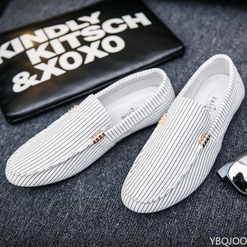 Mocasines para Hombre Primavera Verano Tallas Grandes Ligeros Cómodos Planos Casuales Hombres Transpirables Slip-on Piel Suave Zapatos de Conducir
