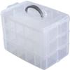 RAYTRUTH Beyblade Case, 3-Tier Storage, Holds 30 Beyblades, Clear