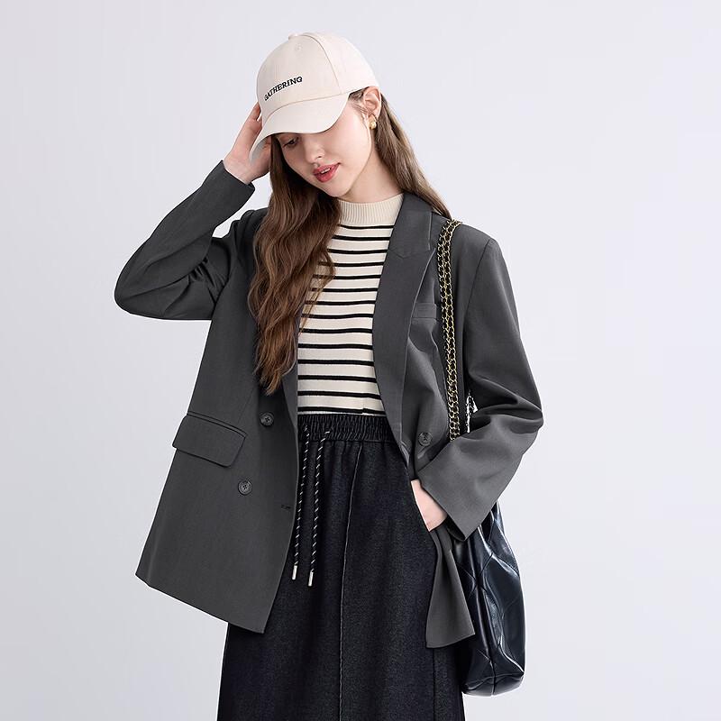 Betu Women's 2025 Autumn Elegant Back-Slit Blazer