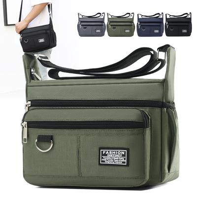 Herren Messenger Bag Umhängetasche Umhängetaschen Kleine Umhängetasche für die Arbeit Wasserdichte Oxford-Packs Satchel-Geldbörse