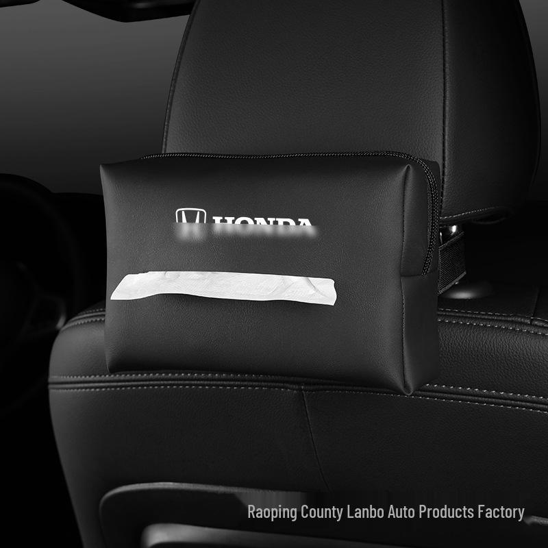 

Преміальна шкіряна коробка для серветок для автомобіля Honda: Підлокітник, Спинка сидіння, Підвісний стиль