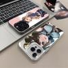 Anime Police Girl Mobile Phone Case for iPhone 17 16 15 14 13 12 11 X XR XS 8 7 Air Pro Max Plus Translucent Colorful Cover