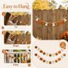 Halloween Pumpkin Wooden Bead Garland for House Background Decoration