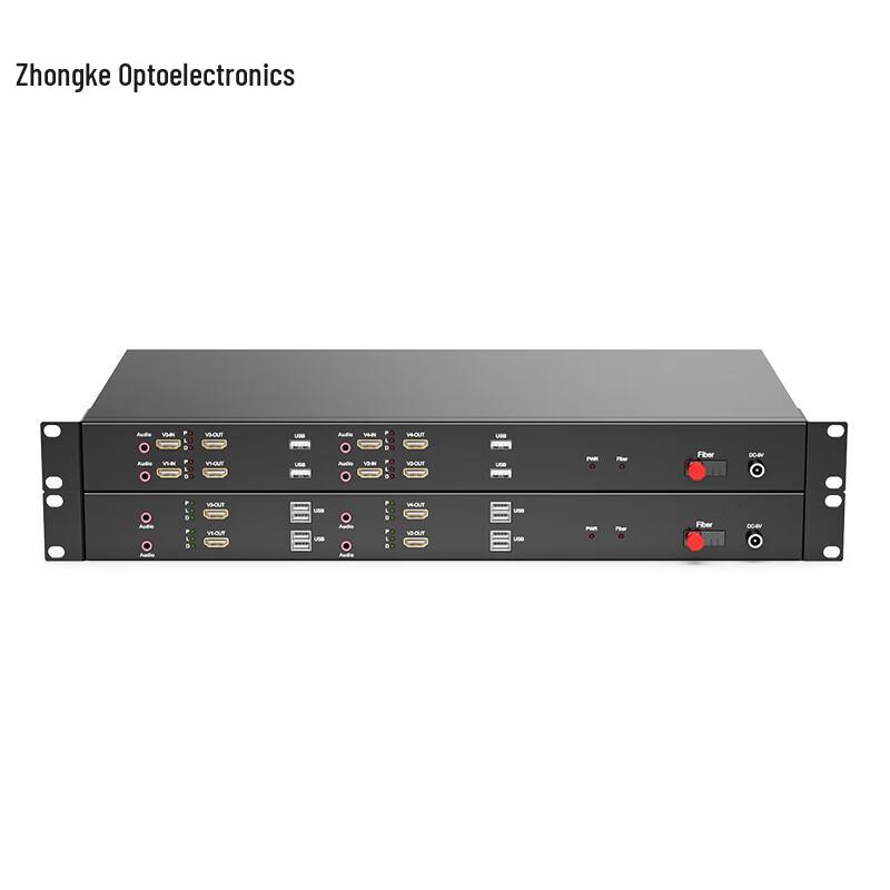 ZK Optoelectronics 4-Channel HDMI & Audio Fiber Optic Extender