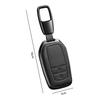 [PEICHI] Leather Smart Key Case Compatible with Yaris New Harrier Aqua Late Corolla GR Yaris 2 Buttons (B-black)