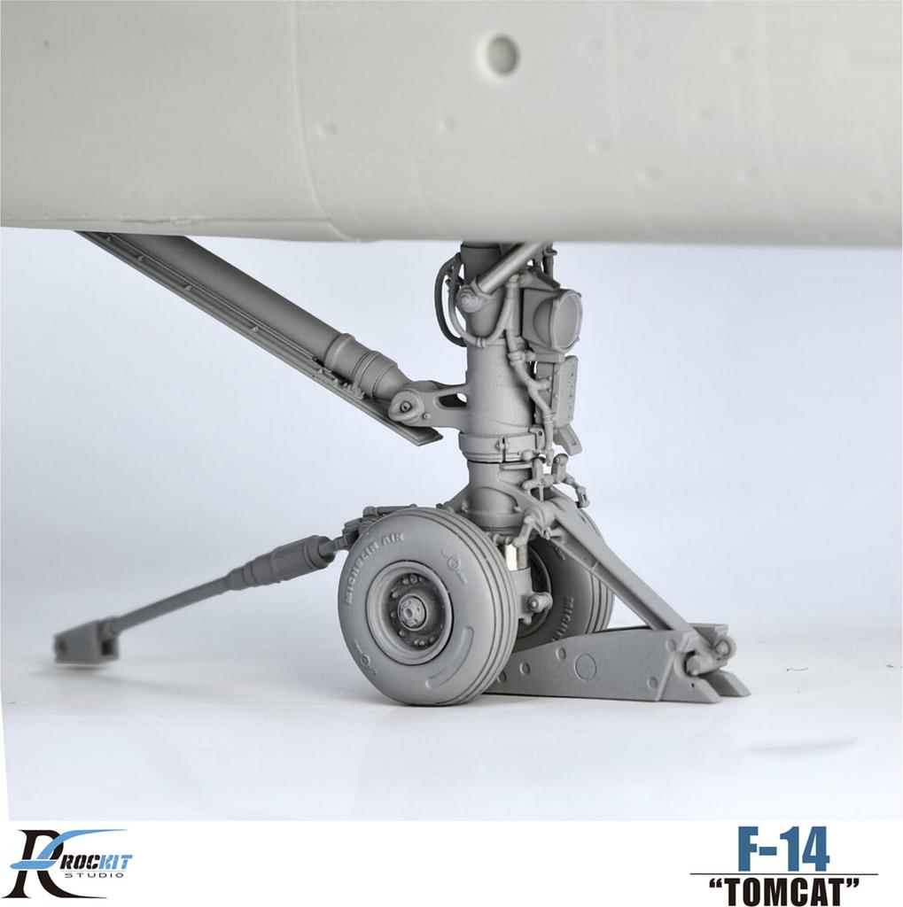 Rokit Studios Grumman Tomcat Landing Gear Wheel Set for Takeoff Position Plastic Model Kit Parts RKS480502T 1/48 F-14A/B/D & Weight-Deforming (for