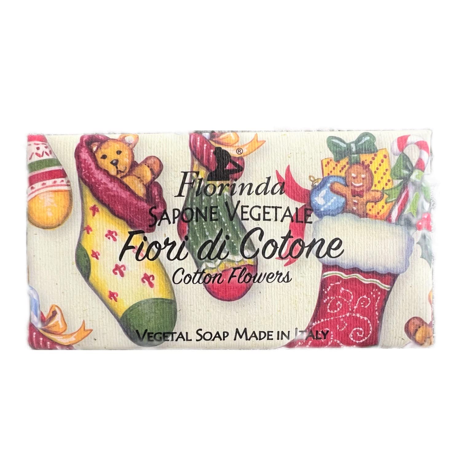 

Мыло туалетное Florinda 95г Хлопковый цветок белый