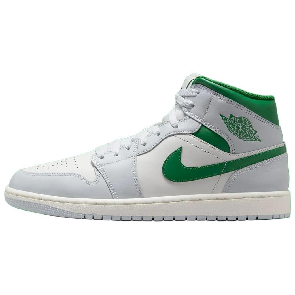 New JORDAN 1 Mid White Pure Platinum Pine Green DQ8426-142