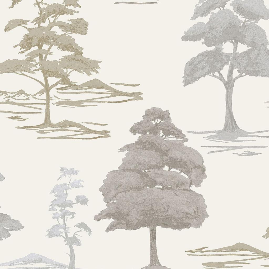 Belgravia Carlotta Tree Heavyweight Textured Wallpaper