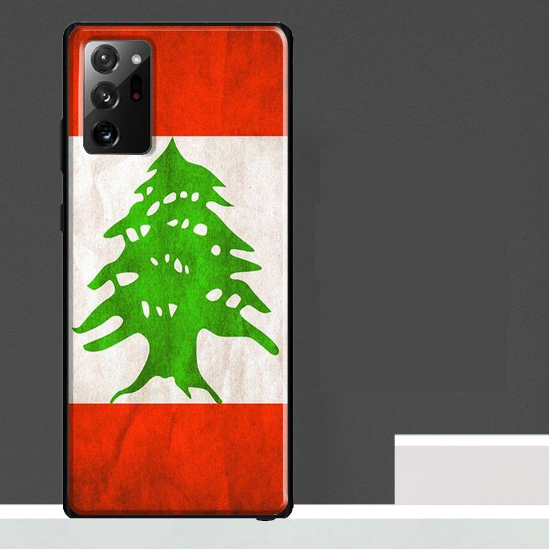 Lebanon Flag Map Case For Samsung Galaxy S25 Ultra S23 S22 S21 S24 Ultra S9 S10 S20 Plus S25 FE Phone Cover
