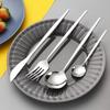 24/40 Pieces Reusable Stainless Steel Flatware Set for Daily Use, Protable Cutlery Set for Home, Wedding, Restaurant, Camping, Mirror Polished