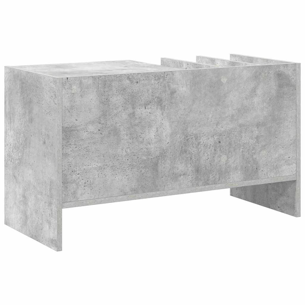 Vinyl Record Cabinet Concrete Grey 78.5 x 35 x 45 cm Particleboard