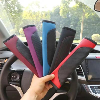 PU Leather Safety Seat Belt, Shoulder Cover, Breathable Protection, Padding Pad, Interior Access, Car Accessories