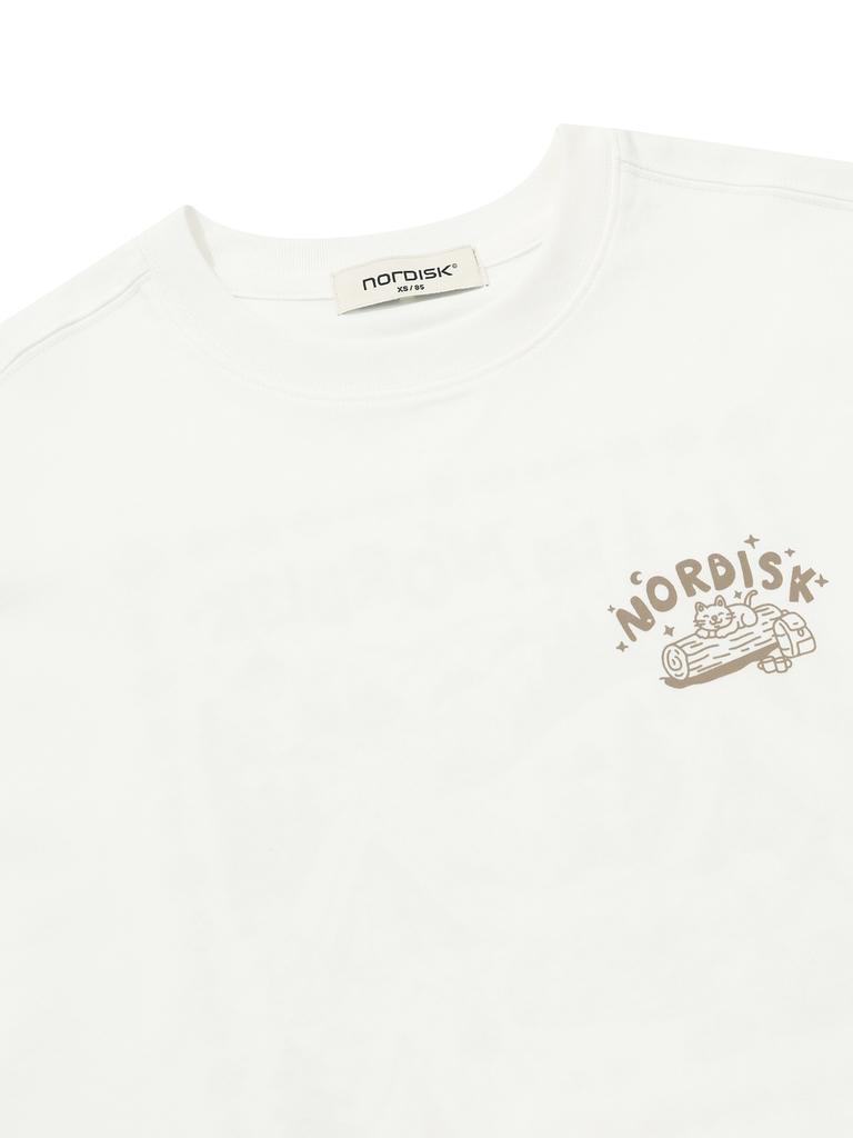 NORDISK Hygge Camping Short Sleeve T-Shirt - W_Off White