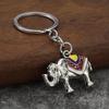 Vintage Elephant Keychain Creative Cute Animal Bag Car Key Ring For Men Women Gift