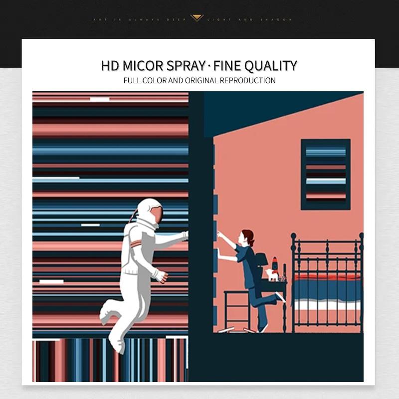 Modern Interstellar Space Canvas Painting Poster Print Art Picture On Wall Trendy Suitable for Living Room Home Decor Frameless