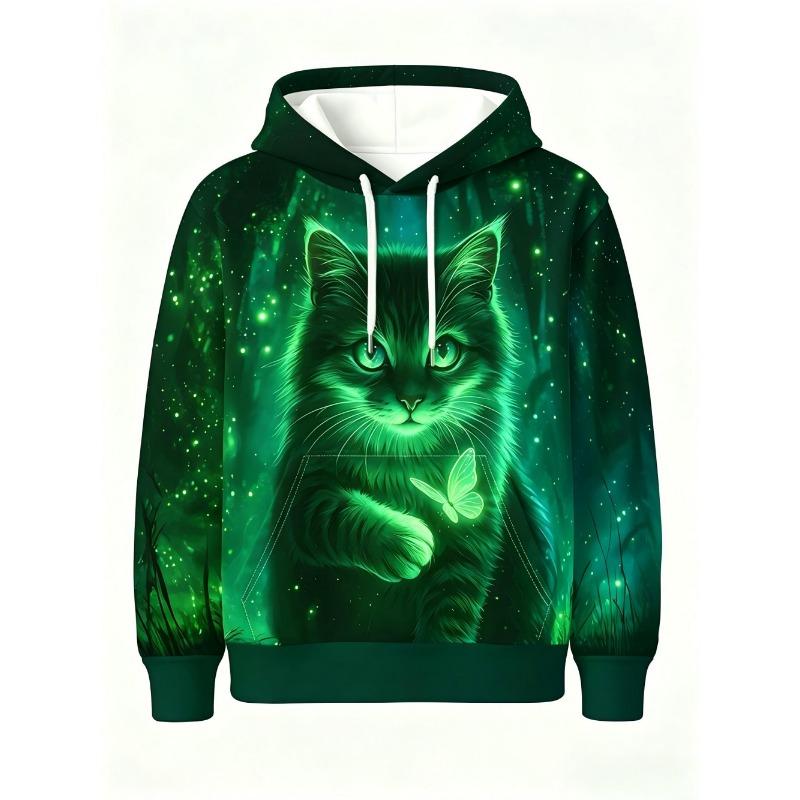 Long-sleeved Hooded Hoodie - Patterned Clothing - Suitable for Both Men and Women - Street Casual Loose-fitting Hoodie