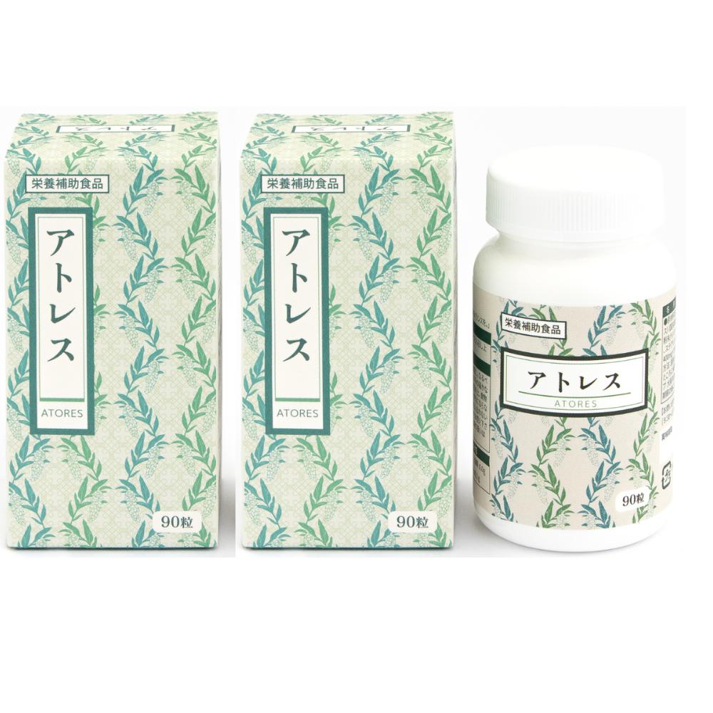 Japanese Atores Moonflower Leaf Extract Inositol Contains 90 Tablets (2 pcs)