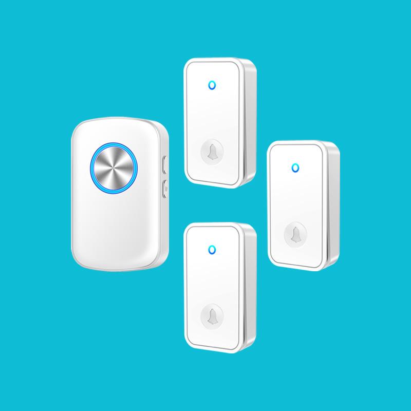 Wireless Battery-Free Waterproof Doorbell with Long-Range Smart Remote for Home & Elderly Use