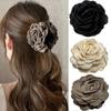 French Style Rose Flower Hair Claw Clips Women Girls Elegant Hair Barrettes Hairpins Decorative Hair Accessories