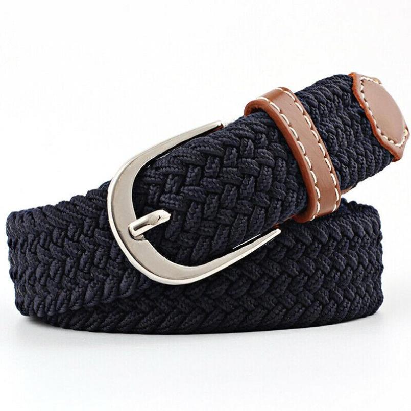 Elastic Stretch Waist Belts For Men Women Casual Stretch Woven Belt Women Waistband Student Jeans