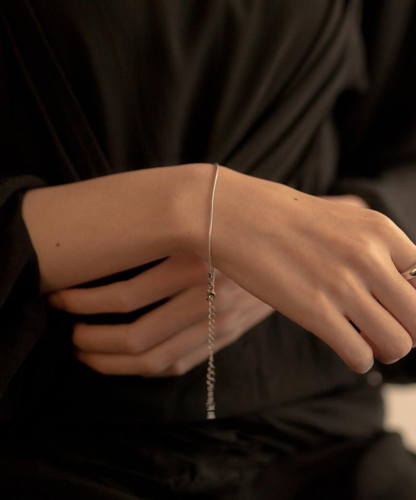 Novice Tokyo Simple Narrow Bracelet / Silver