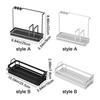 Carbon Steel Sink Sponge Rack Black/White Brush Rag Storage Shelf Soap Sponge Holder  Bathroom