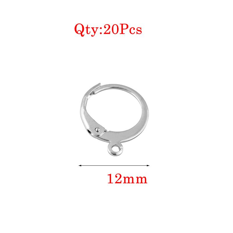 Stainless Steel Earrings Hook For Jewelry Making Hypoallergenic Women Dangle Cross Earring Clasps Fittings Diy Finding