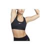 Swoosh Logo French Cut Podpůrná sportovní podprsenka Dámské spodní prádlo Černá DX6822-010